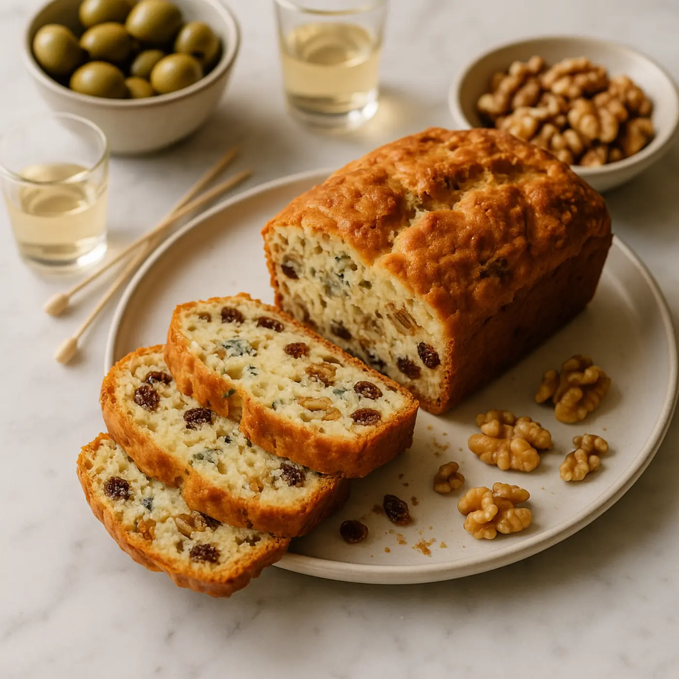 Cake (Roquefort, Raisins Secs, Noix)