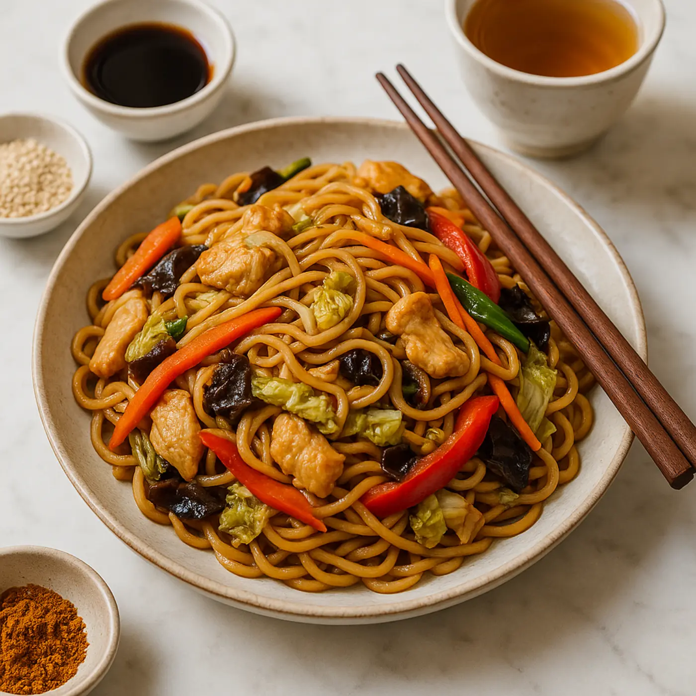 Nouille Sautée (Légumes)