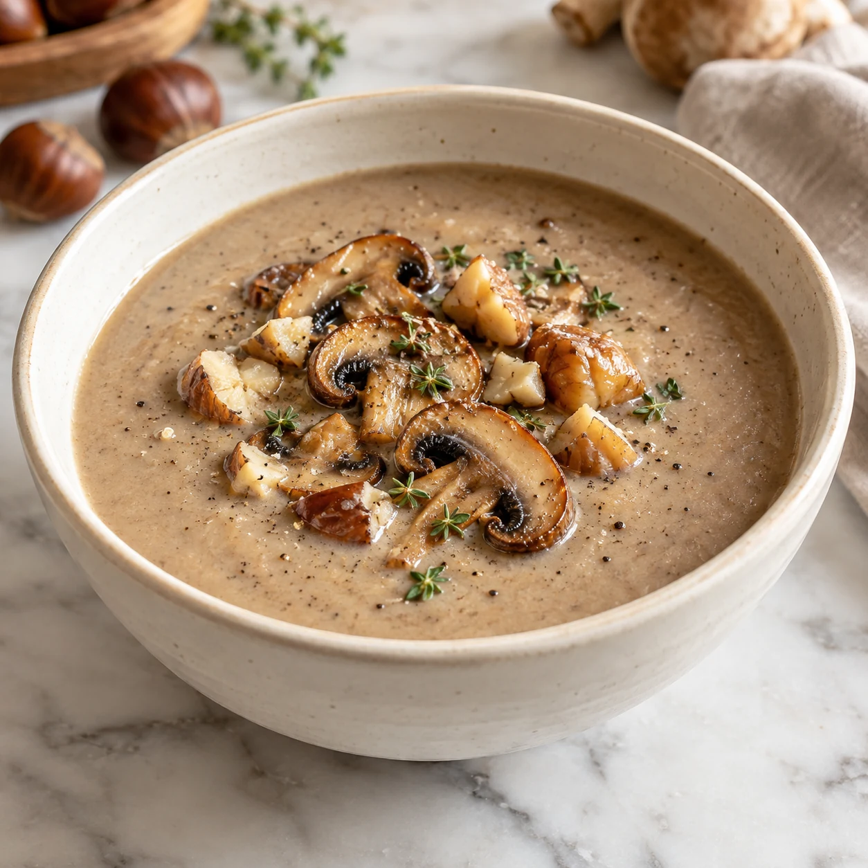 Velouté (Champignons, Châtaignes)